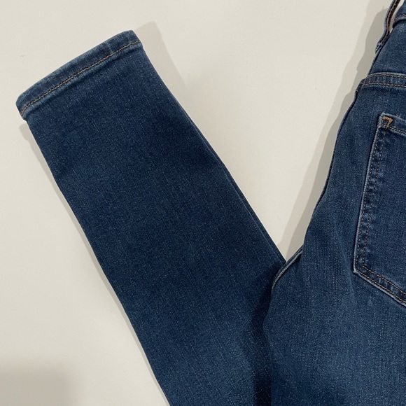 Express Mid Rise Distressed Skinny Jeans - Picture 4 of 13